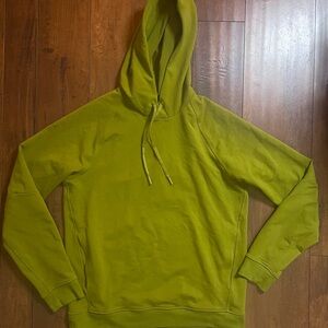 lululemon city sweat pullover hoodie Green men’s size medium long sleeve pockets